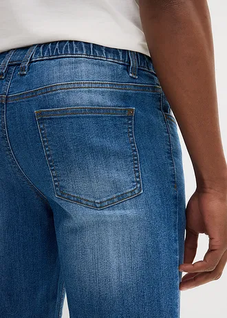 Lehké dlouhé džínové bermudy z teplákoviny, Regular Fit • modrý denim • bonprix obchod