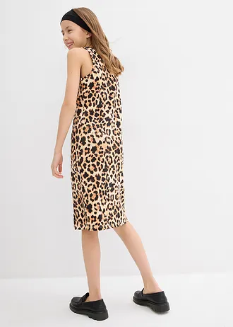 Lot de 2 robes en jersey 100% coton • noir+beige imprimé • Boutique bonprix