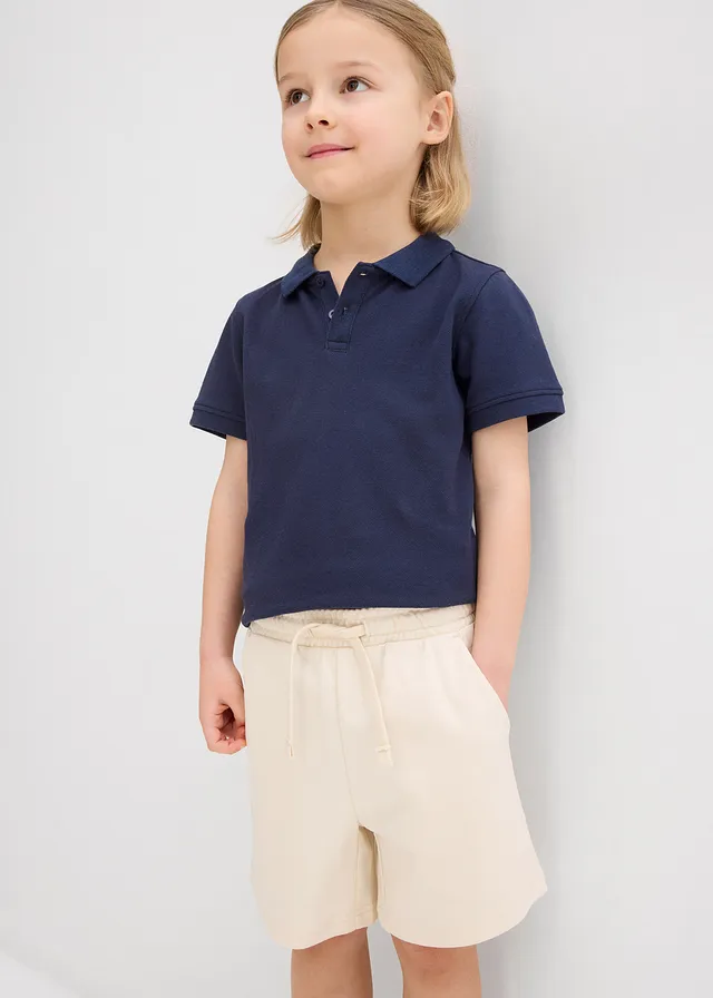 Lot de 2 shorts en jersey 100% coton • bleu foncé/beige naturel • product-page.page-title-suffix