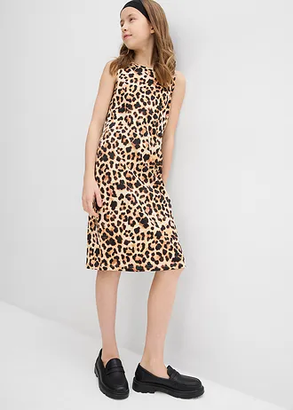 Lot de 2 robes en jersey 100% coton • noir+beige imprimé • Boutique bonprix