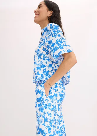 Culotte in een soepele viscosemix • wit gedessineerd • bonprix online shop