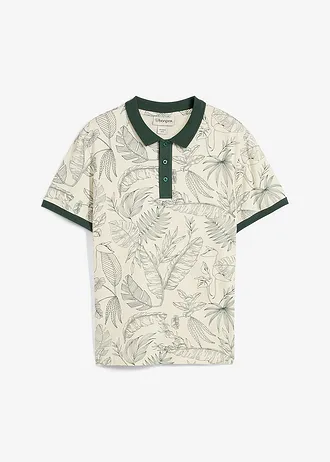 Polo en coton • naturel imprimé • Boutique bonprix