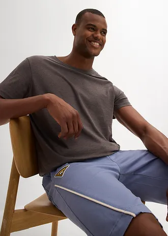 Belebújós bermuda • matt kék-gyapjúfehér • bonprix áruház