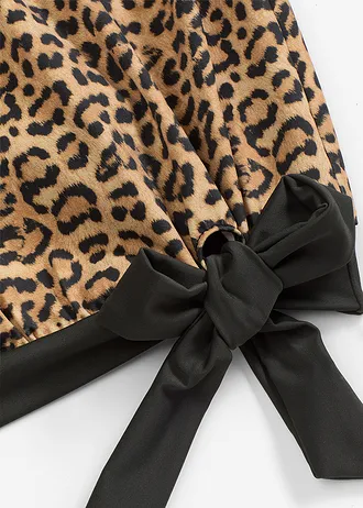 Tankini oversize à bretelles amovibles (ens. 2 pces) • beige léopard • Boutique bonprix