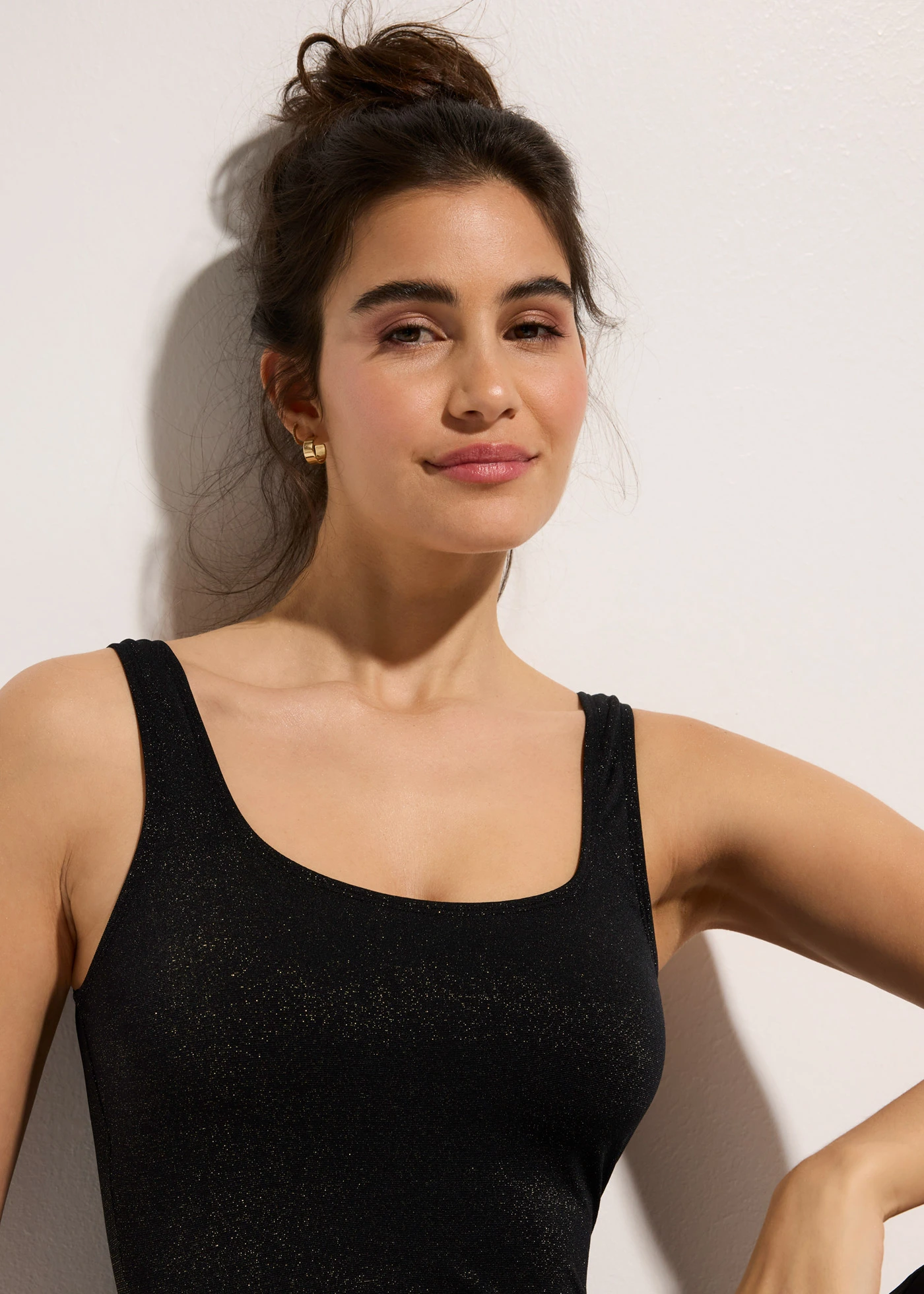 Glanzend badpak • zwart • bonprix online shop