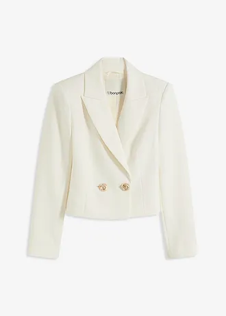 Korte blazer • wolwit • bonprix online shop