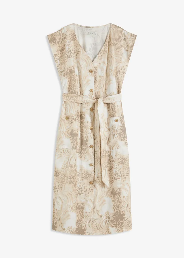 Rochie din viscoză cu cordon (set/2piese)