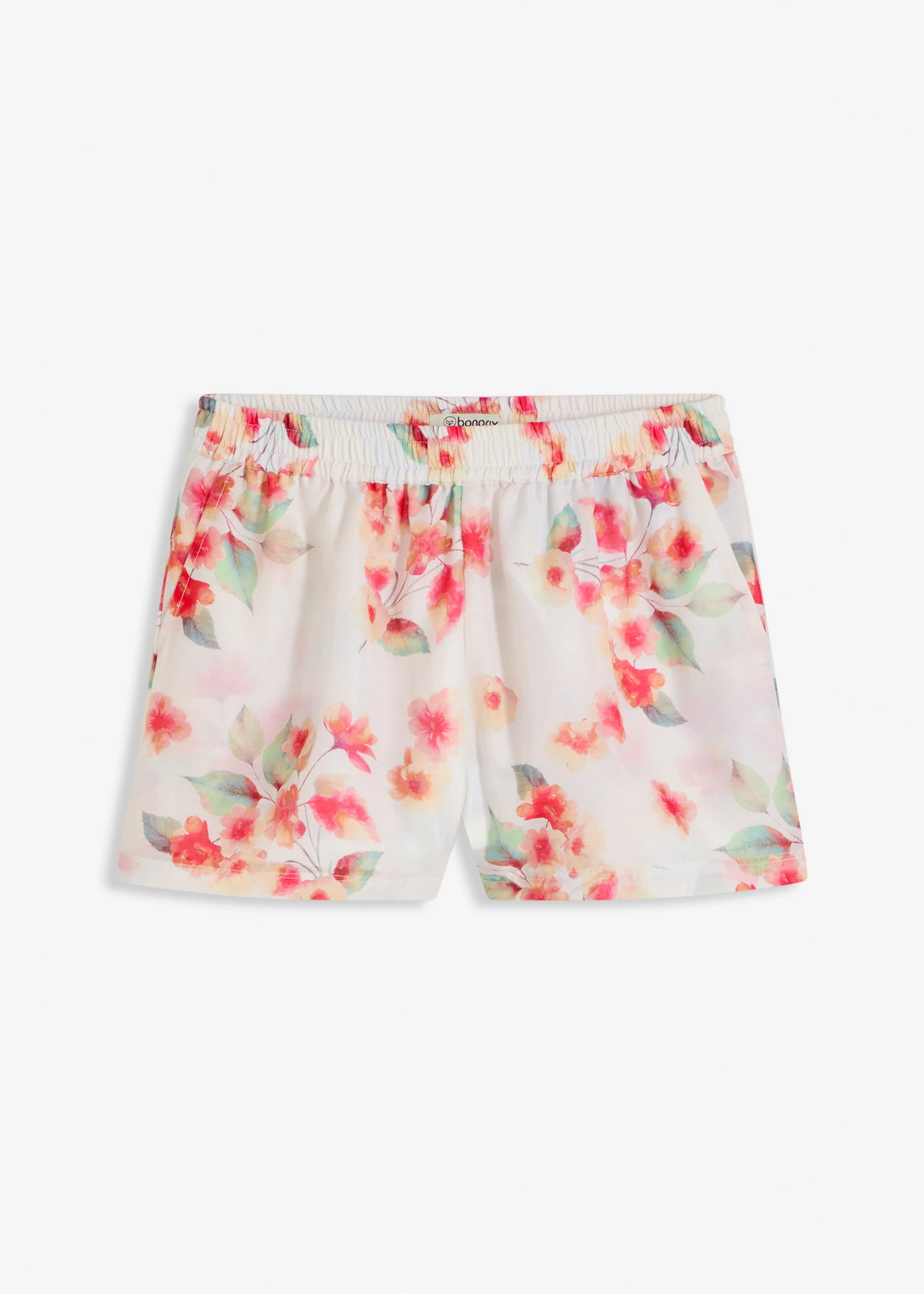 Gedessineerde short • crème gebloemd • bonprix online shop