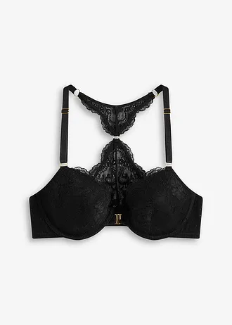 Soutien-gorge à coques fermeture devant avec armatures • noir • Boutique bonprix