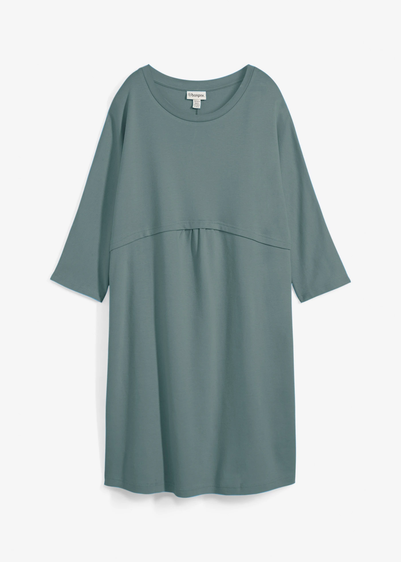 Úpletové šaty z organické bavlny • eukalyptově zelená • bonprix obchod