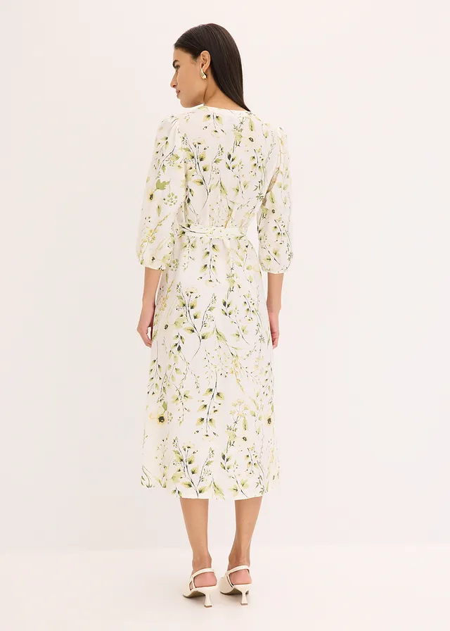 Robe-chemise imprimée, Couleur: blanc cassé