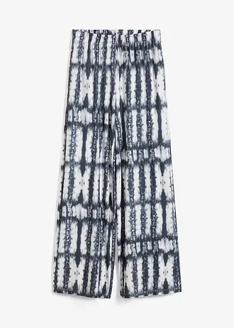 Wijde broek • zwart-wit batik gedessineerd • bonprix online shop