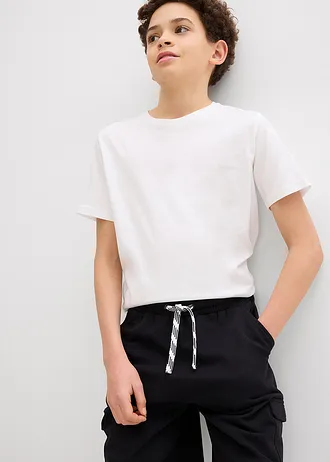 Szabadidős bermuda cargo zseekkel és tiszta bio-pamutból • fekete • bonprix áruház