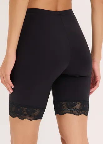 Lot de 2 cyclistes anti-frottements en matière rafraîchissante • noir/beige craie • Boutique bonprix