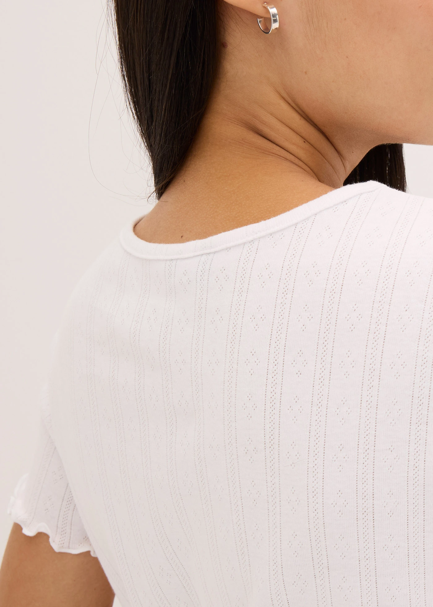 Shortama van Ppointelle jersey • wit • bonprix online shop