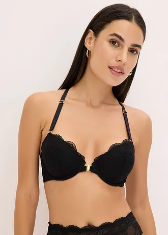 Soutien-gorge à coques fermeture devant avec armatures • noir • Boutique bonprix