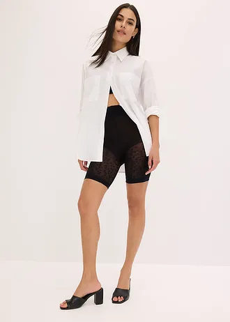 Colanți „anti-frecare” cu talie comodă, 50 DEN • imprimat leo negru • magazin bonprix