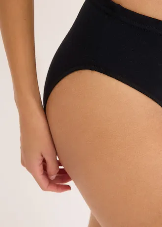 Maxikalhotky s organickou bavlnou (7 ks v balení) • černá • bonprix obchod