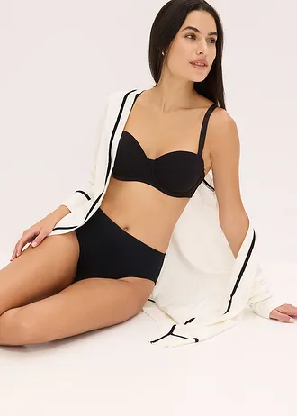 Maxikalhotky s organickou bavlnou (7 ks v balení) • černá + pískově béžová + bílá • bonprix obchod