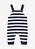 Salopette bébé en jersey 100% coton, Couleur: bleu foncé/blanc rayé