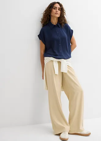 Blouse, Kleur: donkerblauw