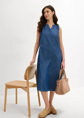 Džínové šaty • modrý denim used • bonprix obchod