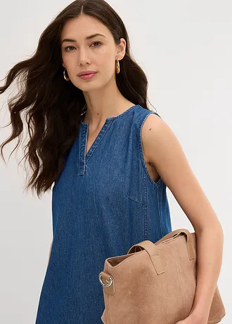 Džínové šaty • modrý denim used • bonprix obchod