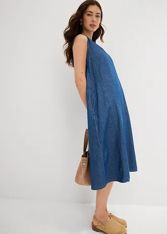 Džínové šaty • modrý denim used • bonprix obchod