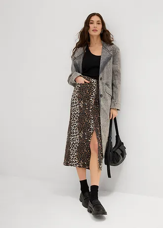 Jupe en twill de coton extensible • léopard • Boutique bonprix