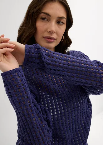 Ajour trui • donker pacific • bonprix online shop