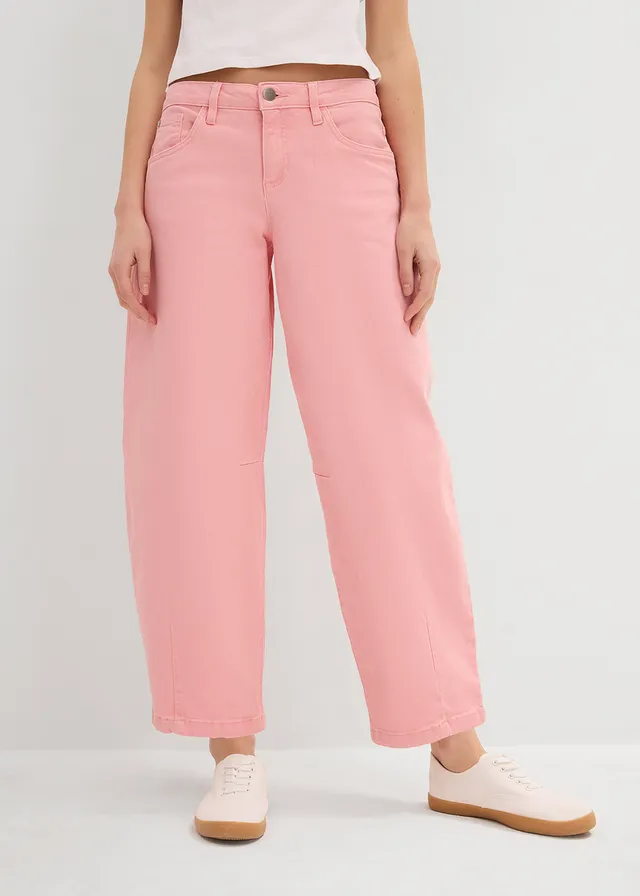 Twill broek van elastische katoenmix • soft roze • product-page.page-title-suffix