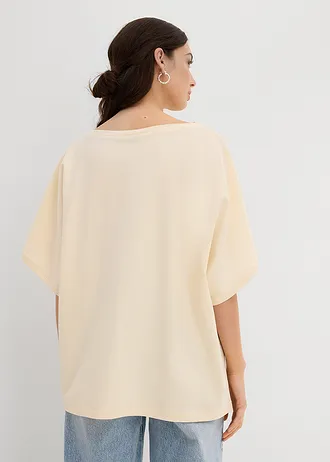 Oversize tričko, barva: krémově bílá