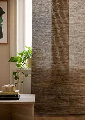 Posuvná záclona se vzhledem bambusu (1 ks v balení) • hnědá • bonprix obchod