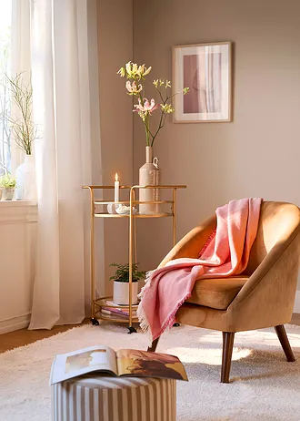 Függöny lenvászon hatásban, újrahasznosított poliészterrel (1 db) • krém • bonprix áruház