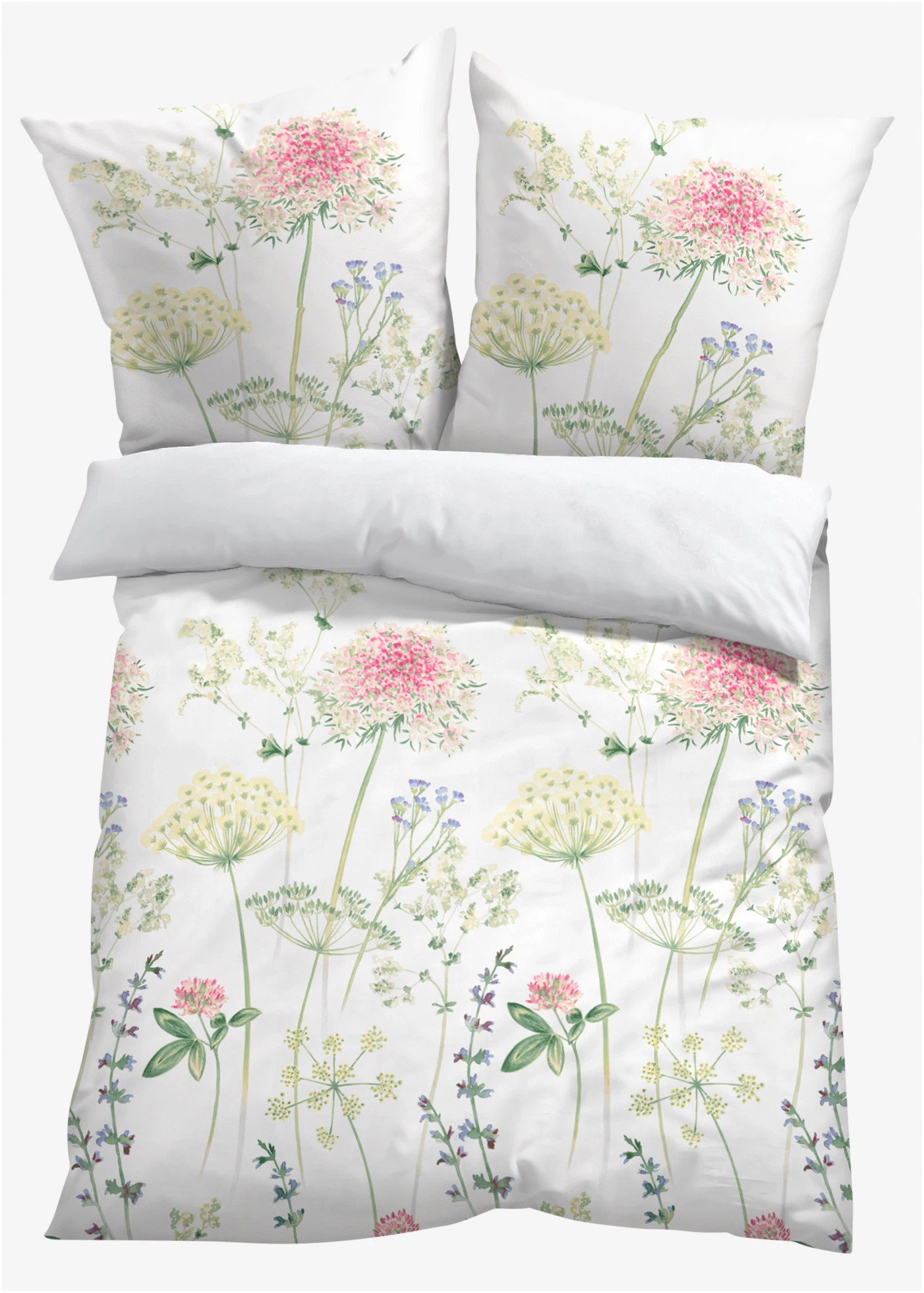 Lenjerie de pat din linou • alb crem • magazin bonprix