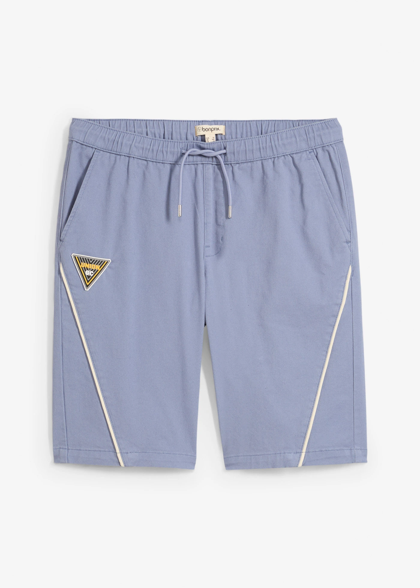 Bermudy bez zapínání • matně modrá/přírodní bílá • bonprix obchod