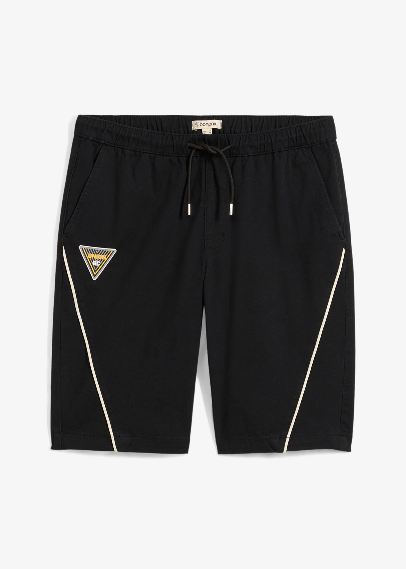 Bermudy bez zapínání • černá + přírodní bílá • bonprix obchod