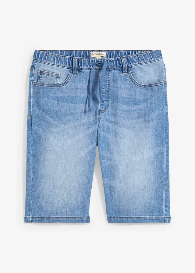 Bermude casual din denim, model mai lung Regular Fit