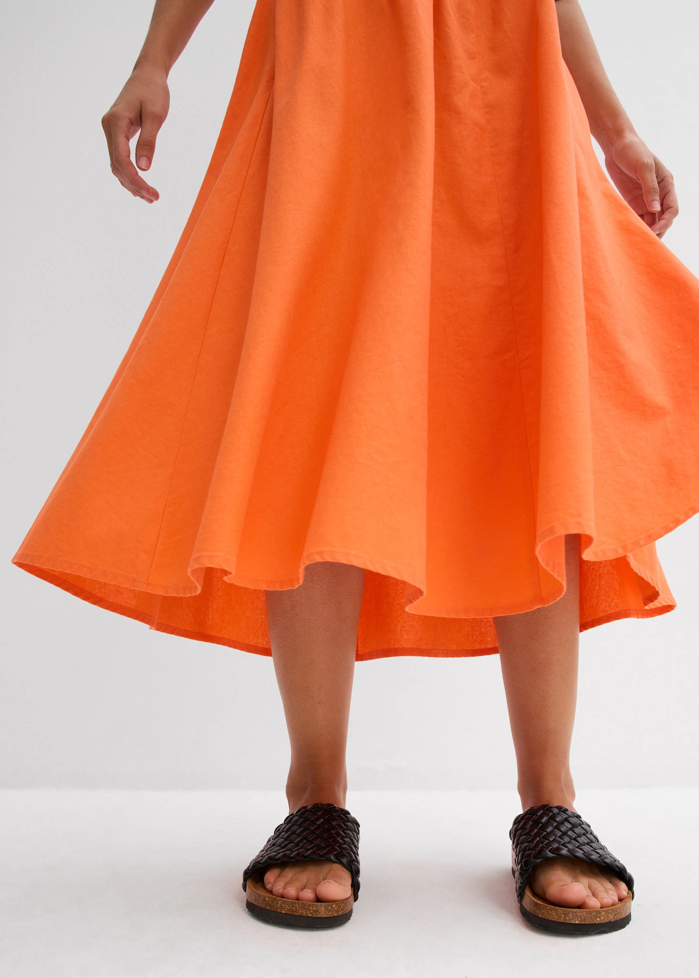 Midirok van een linnenmix • mango • bonprix online shop