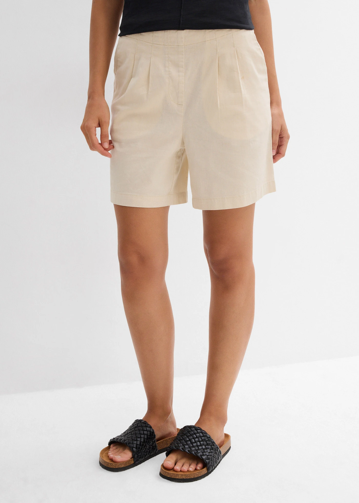 Bermudy z čisté bavlny • šedobéžová • bonprix obchod