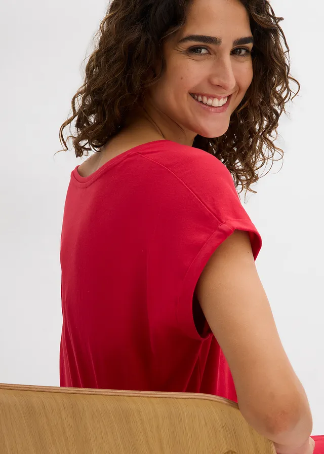 Shirtjurk van puur biologisch katoen (set van 2) • donkerblauw-dieprood • product-page.page-title-suffix