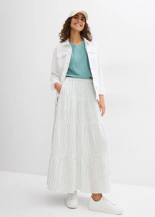 Boxy shirt van puur biologisch katoen wit