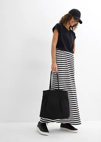 Boxy shirt van puur biologisch katoen, Kleur: zwart