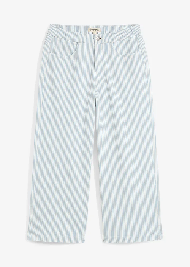Pantaloni din twill cu talie comodă