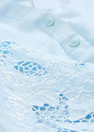 Tuniek van puur linnen, Kleur: ijsblauw