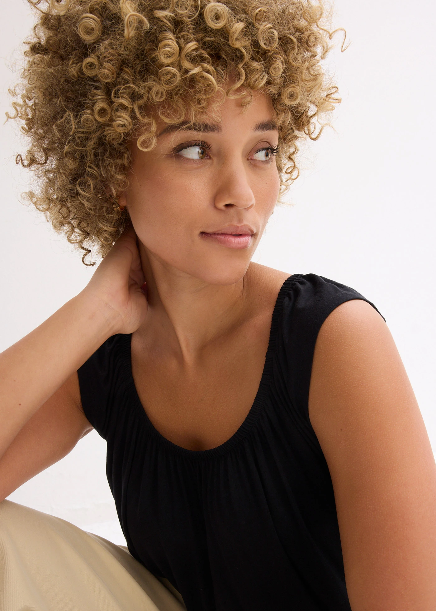 Shirt van een zachte viscosemix • zwart • bonprix online shop