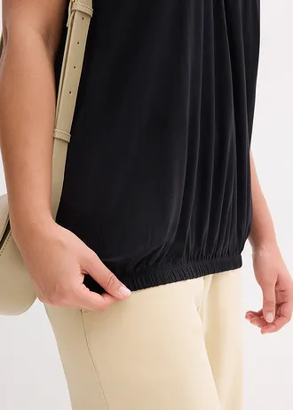 Bluză din amestec moale cu viscoză • negru • magazin bonprix