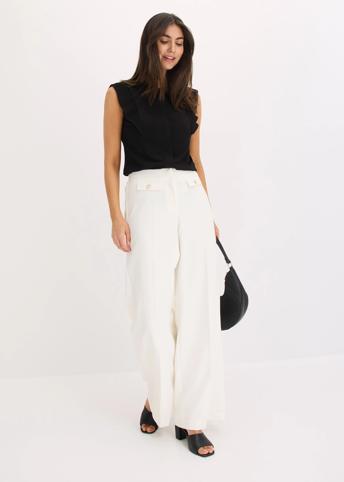 Marlene Dietrich broek • wolwit • bonprix online shop