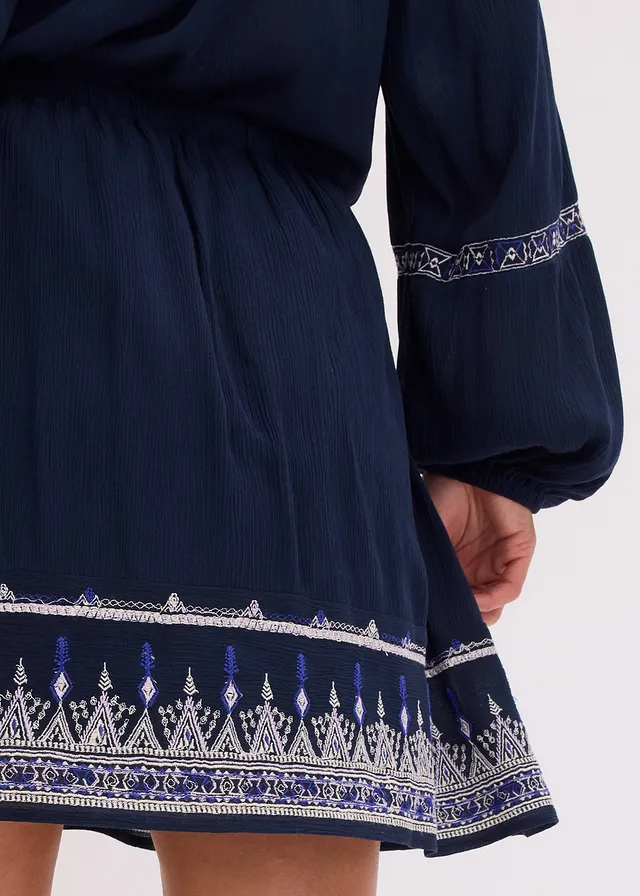 Mini-jupe avec broderie • bleu foncé • product-page.page-title-suffix