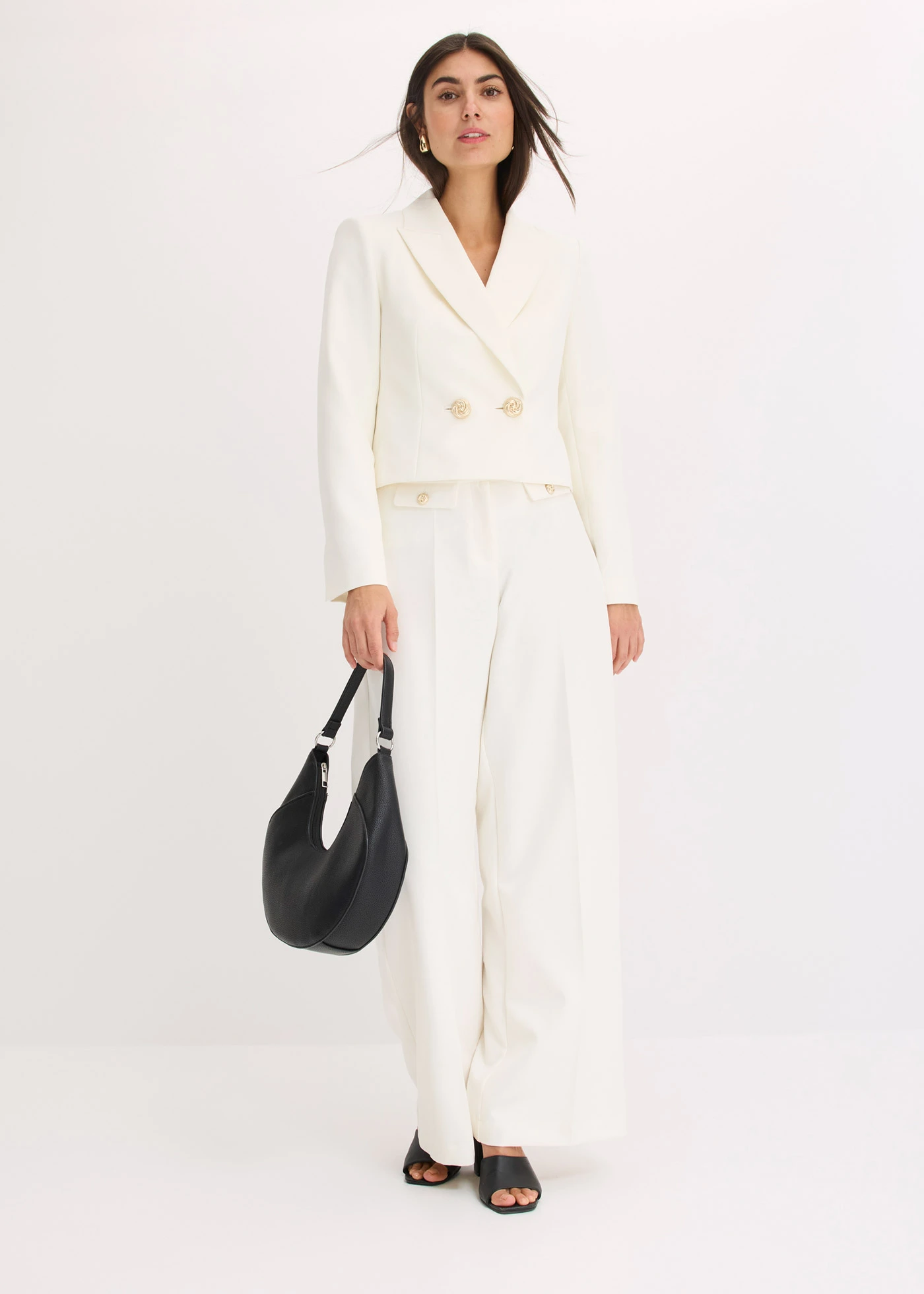 Korte blazer • wolwit • bonprix online shop